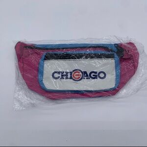 NEW Retro Chicago Cubs x Budweiser Fanny Pack Waistpack Belt Bag Pink Blue